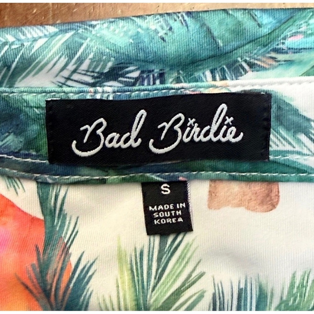 2 Bad Birdie Polo Golf Shirts Men Small Tropical Safari Animal Print 2pc Bundle - Picture 8 of 16